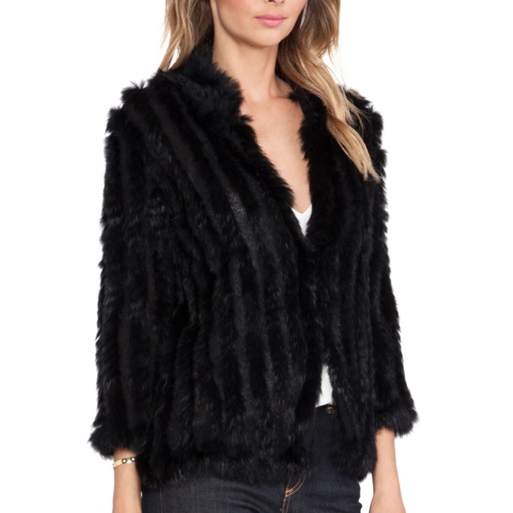 Heartloom Black Faux Fur Jacket - Picture 8 of 14